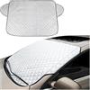 JNNJ Copertura Parabrezza Auto, Copertura Parabrezza Auto Inverno, Anti Gelo Pellicole Protettive Copriauto per Auto, Coperture Pieghevoli del Parabrezza Adatto alla Maggior Parte Veicoli(92x142cm)