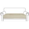 Ystyle Copriseduta Divano Elasticizzato, Copri Cuscini Divano, Coprisedile Per Divano, Universale Copricuscini Per Divani, Copricuscino Copri Seduta Divano(2 Posti, Beige)