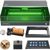 xTool S1 20W Incisore Laser Kit Tutto in Uno, con RA2 Rotante, Aisst Aria Intelligente, e Pannello a Nido d'Ape, Fuoco Automatico, Protezione Antifumo, 498 * 330 mm