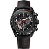 RollsTimi Pagani Design 1779 Orologi Uomo Cronografo Scheletrico con Quadrante Spazzolato, Movimento Giapponese VK63 Cinturino in Vera Pelle 100 Metri Resistente all'Acqua Orologio al Quarzo di Lusso. (Rosso)
