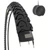 ECOVELO EBB14MBE 1 Copertone 14 x 1.75 (47-254) + Camere | Pneumatico Nero Tassellato Gomma per Mountain Bike Bici Bimbo