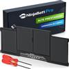 NinjaBatt batteria A1466 A1496 per MacBook Air 13 Inch [2010 2011 2012 2013 2014 2015 2016 2017 Years] A1369 A1405 A1377 - High Performance [7200mAh/55Wh/7.6V]