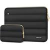 MOSISO 13.3 pollici Custodia Laptop, 13-13,3 pollici Borse PC Compatibile con MacBook Air 13.6 M5 M4 M3 M2 M1/Neo/Pro 13/14, HP Dell ASUS Lenovo, Poliestere Orizzontale Borsa&Pouch, Nero