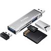 Frotox Lettore Schede SD, Frotox 4 in 1 Adattatore USB con Lettore di Schede SD/Micro SD, 1 Porte USB 3.0 & USB 2.0, Mini USB Lettore Smart Card per SD/Micro SD/TF/SDHC/SDXC/MMC