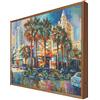 CCRETROILUMINADOS Quadro con cornice in legno illuminato con luce LED giorno piovoso