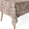 Martina Home Tovaglia resinata Leon, 100 x 140 cm, colore: marrone