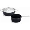 Fissler Adamant - Set di pentole in alluminio, 2 pezzi, pentole rivestite in metallo con coperchio, antiaderenti (1 padella, 1 casseruola), compatibili induzione