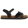 Geox Sandali da donna D Leuca a Flat, Nero, 38 EU