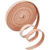 GORGECRAFT 5m*8mm*1mm Strisce di Vera Pelle Cinturino In Pelle di Vacchetta Cavo di Cuoio Piatto Filo Corda Corda per Braccialetti Creazione di Gioielli Collari Cinture per Chitarra Pizzo, Perù