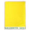 UNITED COLORS OF BENETTON. - Telo mare 90 x 160 cm 380 gsm velour 100% cotone giallo casa Benetton 90 x 160
