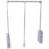 Emuca Appendiabiti saliscendi regolabile emuca cromo, 83-115 cm