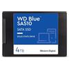 Western Digital WD Blue SA510, 4 TB, 2.5 SATA SSD, fino a 560 MB/s, Include Acronis True Image per Western Digital, clonazione e migrazione del disco, backup completo e ripristino rapido, protezione da ransomware