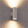 Applique Cilindrica Bidirezionale, IP65, GU10, Grigio Grigio