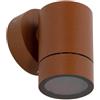 Applique Cilindrica Monodirezionale IP65 GU10 Corten Colore Corten