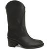 Vegan Shoes Italy VSI NORA Scarpe Donna Stivaletto Texano nero tacco vegan shoes Made in Italy