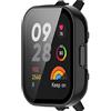 BoLuo Pellicola Custodia per Xiaomi Mi Watch Lite 3 /Redmi Watch 3 con Pellicola Temperata, Morbida Plating PC Protettivo Case Skins Copertura Shell per Xiaomi Mi Watch Lite 3 /Redmi Watch 3 (nero)
