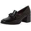 Jana Softline 8-24470-41-Scarpe comode, con Catena, Stile Classico Business, Scarpe décolleté Donna, Nero, 41 EU Larga