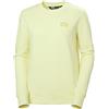 Helly Hansen W Nord Graphic Sweatshirt, Maglia di Tuta Donna, 333 Faded Yellow Melange, X L