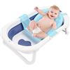 Cecaylie Vaschetta Bagnetto, Pieghevole Vasca da Bagn per Bambini, Portatile Vaschetta Baby Bagno con Indicatore di Temperatura, 3-in-1 Bagnetto Neonato,per 0-6 Anni,Blu