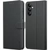 Leacckl Cover per Samsung Galaxy A05s, Custodia a portafoglio in Pelle PU Premium [Magnetica a Scatto] [Funzione Stand] per Samsung Galaxy A05s, Nero