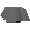 Lemos Home Lemos-Home - Set di 4 tovagliette all'americana in cotone, 46 x 36 cm, colore: Antracite