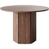 Selsey Hexa Walnut Laminated Top Dining Table 110cm