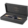 Parker Duofold Prestige Blue Chevron Penna a sfera | punta media | inchiostro nero