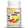 Natural Sprint NATURALSPRINT® Curcuma Piperina Plus Piperina estratto secco Tit 95% Zenzero Limone Vitamina C 130 cpr Antinfiammatorio Naturale Prodotto in Italia