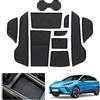 GAFAT MG 4 EV MG4 Elettrica 2025 2024-2022 Tappetini Antiscivolo, MG 4 2023 Tappetino in Gomma Antiscivolo per Console Centrale, Contenitori, Cuciture de Porta, Accessori MG4 (Nero)