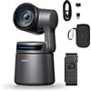 OBSBOT Tail Air 4K Webcam Streaming con NDI, KI Tracking PTZ Camera, AI Auto Track, App intelligente, gesti e telecomandi, HDMI/USB-C senza fili, Videocamera con Smart Remote