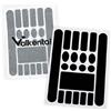 Valkental - Protezione antigraffio per portapacchi per biciclette | Strisce adesive di alta qualità per proteggere dai danni alla vernice | Set da 20 adesivi di diverse dimensioni