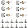 Gueenky 20 Set Viti da Specchio Argento, 12mm Specchio Chiodi con Tappo a Vite Decorativo Rondelle, Chiodi a Specchio Decorativi Viti per Fissaggio di Specchi Piatti da Bagno Vetro Mobili