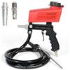 TYCKA Kit sabbiatura, kit pistola sabbiatura portatile con tubo flessibile, sabbiatrice pneumatica portatile per la pulizia di ruggine, sporco, vernice e incisione del vetro