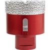 Meccion Punta per Sega a Tazza Diamantata con M14 Filetto, Punte per Trapano Diamantate per Piastrelle/Granito/Marmo/Porcellana/Vetro/Ceramica (50mm)