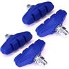 cyclingcolors 4x Pattini Freno Bici Corsa City 50mm Ganasce Pastiglie con Vite Bicicletta Freni Ricambio, blu