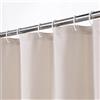 LinTimes Lino Tessuto simile a lino da 240GSM Tenda da doccia pesante per bagno con ganci Hotel Tessuto lussuoso lavabile, avorio, 120x180 cm
