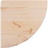 WooDeeDoo Mensola angolare in legno naturale di pino, 3 dimensioni, per progetti fai da te 300 x 300 x 14 mm