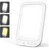Beedove Lampada per la Terapia della Luce 10000Lux, 4 Timer e 5 Livelli di Luminosità, Pieghevole a 90° per Ufficio/Casa, Lampada Fototerapia Portatile a LED Senza Raggi UV