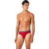 Emporio Armani Men's Brief Megalogo Slip Boxer, Red, M Uomini