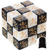 MsTeco 24 Pezzi Contatori di Dadi MTG di Gettone Dadi Fedeltà D6 Cubo con Borse Compatibile con MTG, CCG, Accessori per Gioco di Carte, 2 Stili