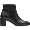 Clarks Freva55 Zip Womens Black Sde, 6