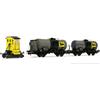 Rivarossi HR2877 Rivarossi Set ABL Sogliola Agip livrea gialla e 2 cisterna 2 assi FS 1:87