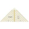 Prym - Triangolo svelto con Scala in cm, per Un Quarto di Quadrato, Fino a 20 cm