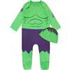 Marvel Body Neonato E Capello | Abbigliamento Neonato Maschio | Maniche Lunghe Bebè Tutina | Tutine Bambino | Verde 3-6 Mesi