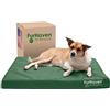 FurHaven Cuccia per Cani in Gel Refrigerante Resistente all'Acqua - Taglia Grande/Media, Fino a 25 kg - Materasso Oxford in Policotone Con Stampa e Copertura Rimovibile Lavabile