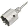 Meccion Fresa a Tazza per Muro Cemento con Adattatore SDS Plus 110mm, Punte di Tungsteno Sega a Foro Cavo per Mattoni, Calcestruzzo, Muro di Pietra di Cemento (65mm+110mm SDS Plus Adattatore)