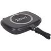 zilan z şekil Zilan,Padella doppia, 32cm Padella antiaderente bifacciale, per omelette, per friggere, per cuocere teglie da cucina, frittelle, teglie in alluminio, sicure pentole in ceramica