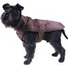 Fashion Dog Cappotto per cani con fodera in pelliccia sintetica, marrone, 90 cm