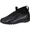 Nike Jr. Zoom Mercurial Superfly 9 Academy Tf, Little/Big Kids' Turf Soccer Shoes, Black/Dk Smoke Grey-Summit White-Volt, 33.5 EU