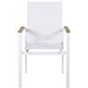 Venture Home Texas Chair - Bianco/Teak Sedia, Alluminio